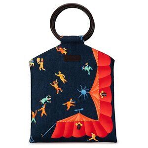 BVLGARI "Girotondo Di Marionette Circus" Vintage Canvas Tote